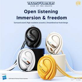 Transformers TF-T55 dual-mode earbuds let you switch between gaming latency and HiFi sound.
