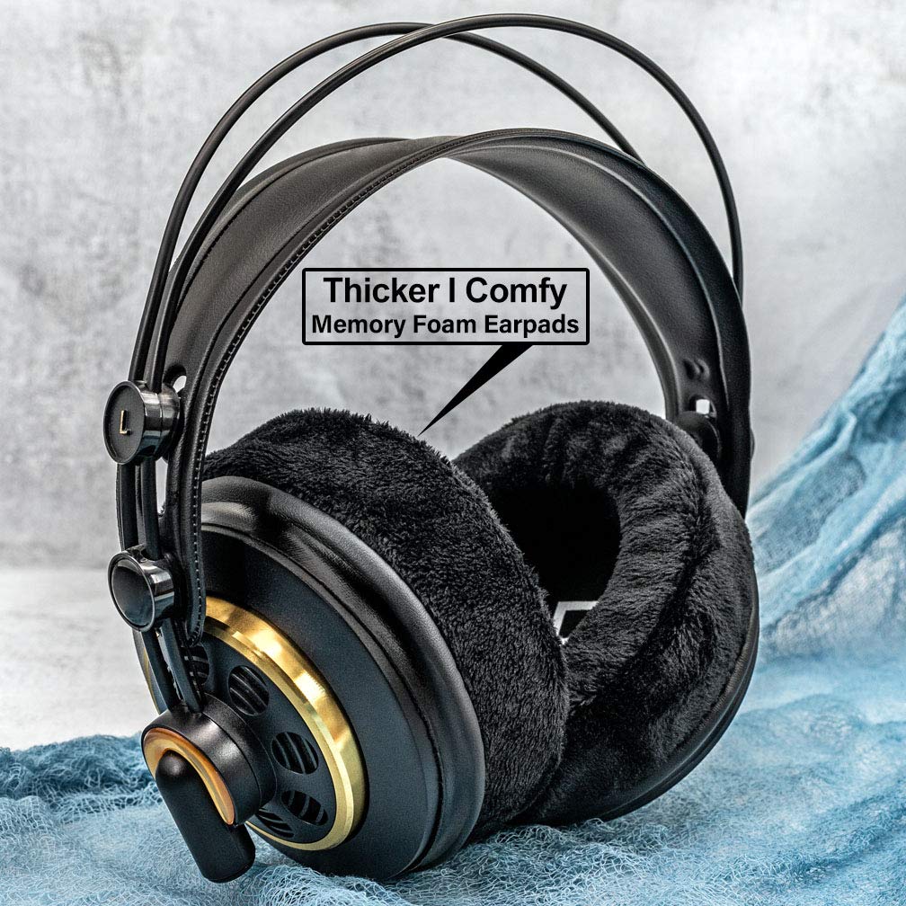 Transtek velour ear pads for AD900X with 30mm memory foam reduce ear pressure.