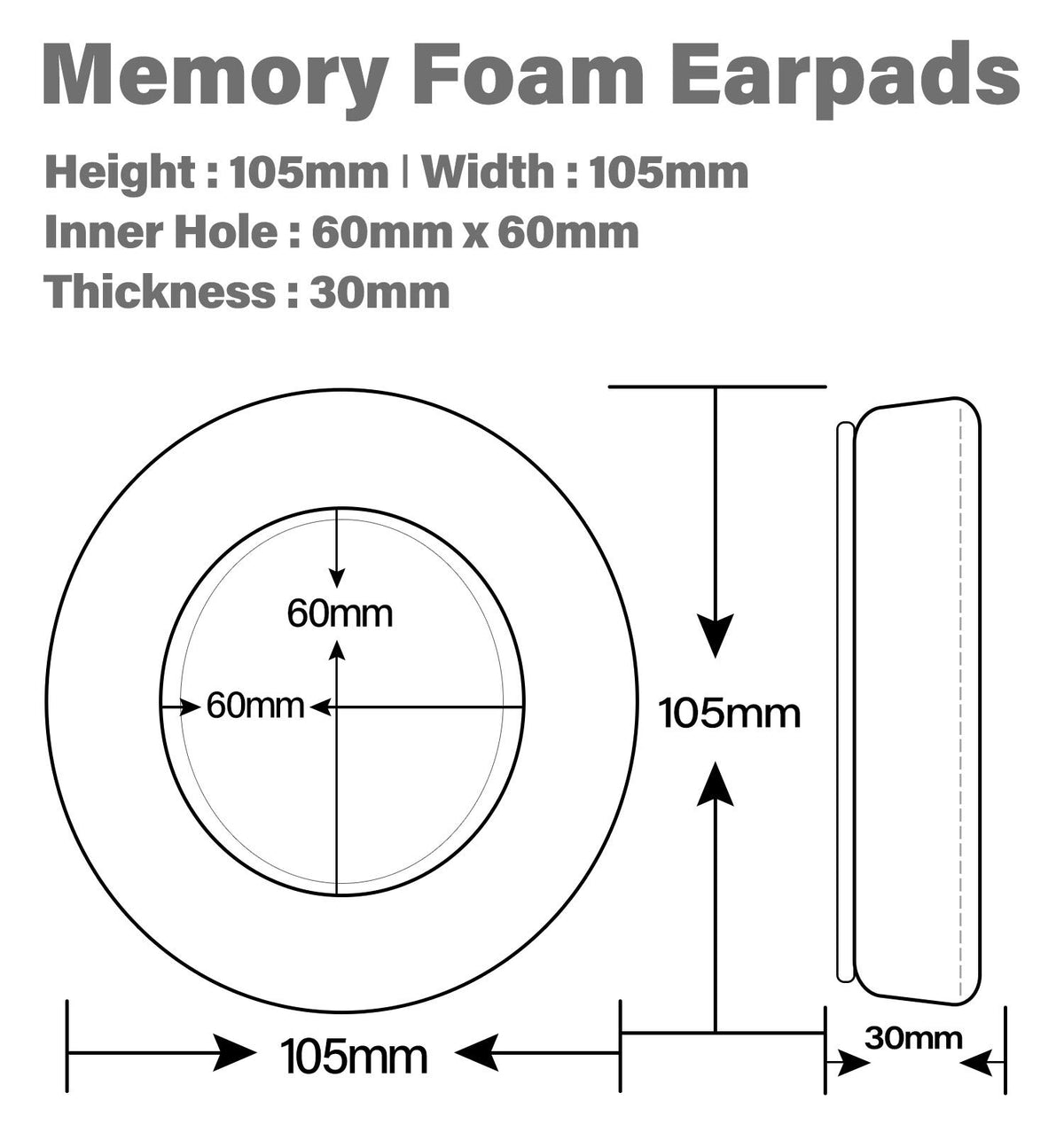 Transtek velour ear pads for ATH-R70X enhance comfort during long listening.