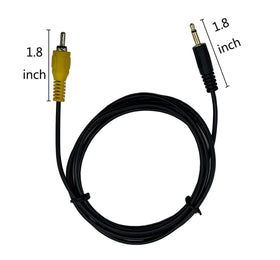 Traovien cable plugged into receiver in living room for easy AV hookup
