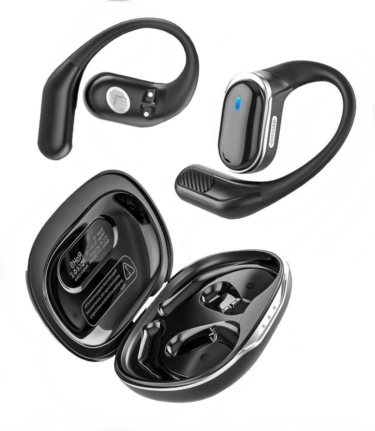 TRAUSI Bluetooth Earphones with noise cancelling for immersive workouts and clear calls.