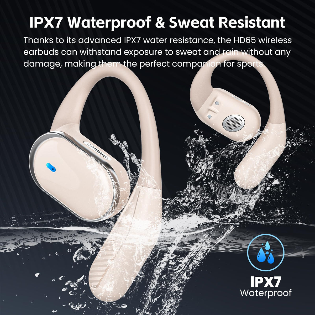 TRAUSI Open Ear Buds use eco-friendly design and energy-efficient components.