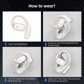 TRAUSI Open Ear Buds offer immersive sound with deep bass and crisp highs.