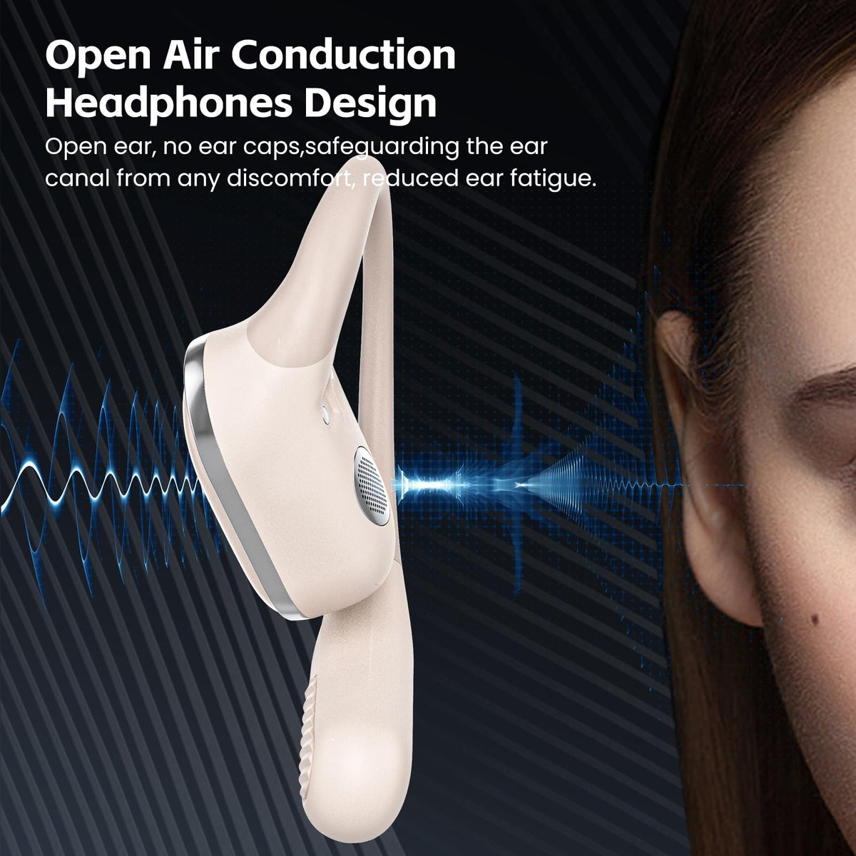 TRAUSI Open Ear Buds are IPX7 waterproof for rain, sweat, and tough training.