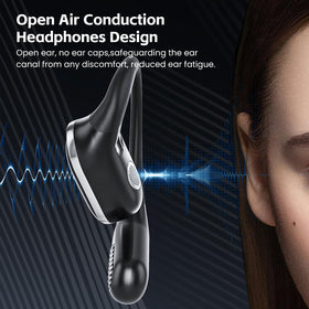TRAUSI open-ear earbuds Bluetooth 5.4 for stable connection.