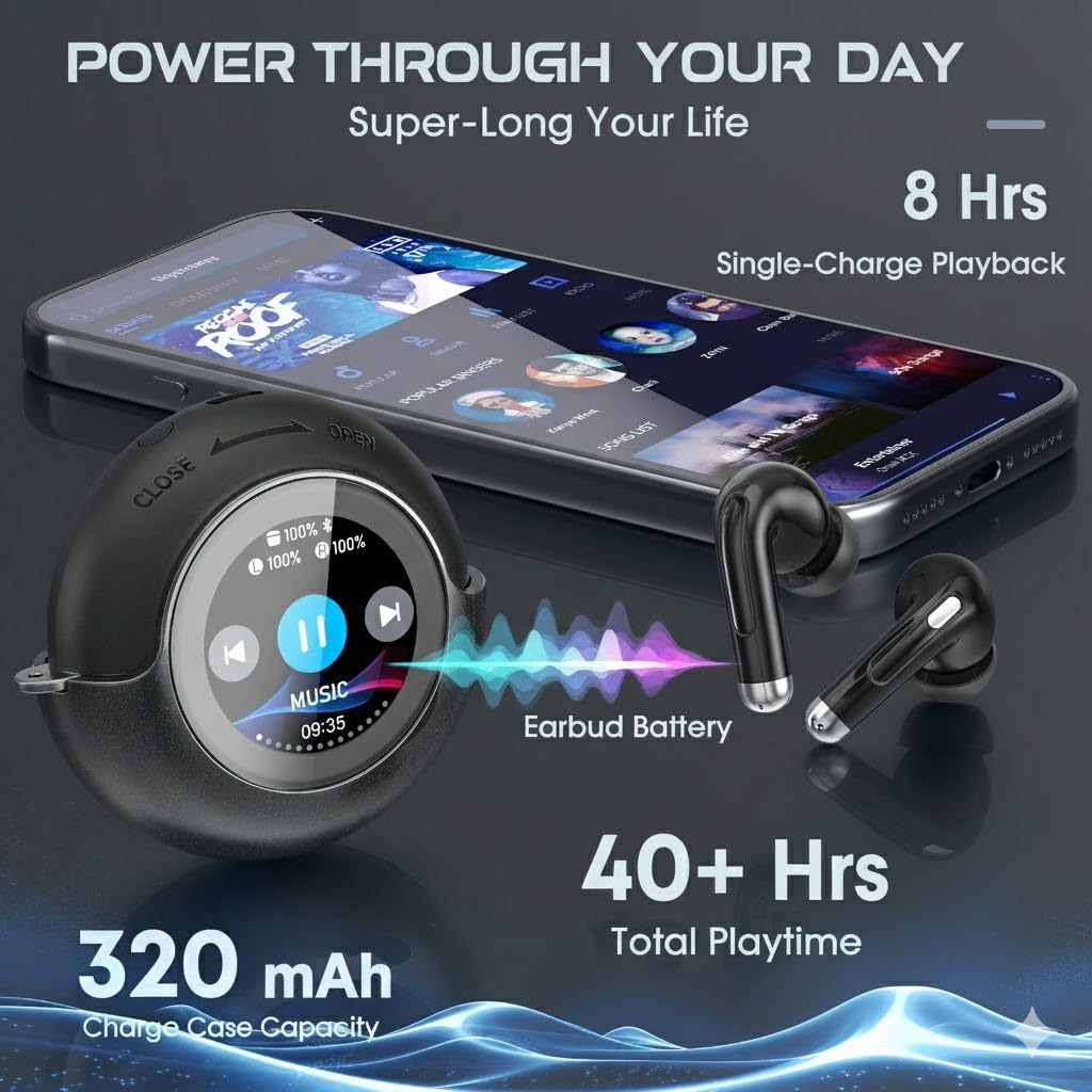 TRAUSI stress relief design earphones for calm focus