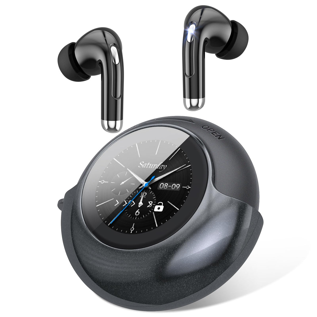 TRAUSI wireless earbuds with smart touch screen for effortless control