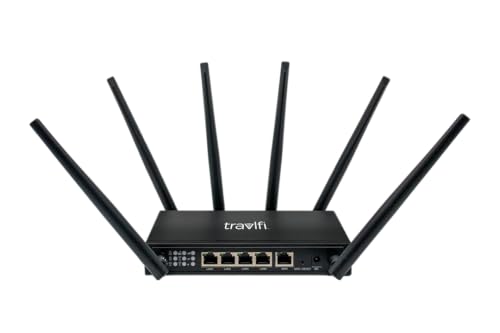 TravlFi JourneyXTR router in RV usage during travel, multi-network connectivity.
