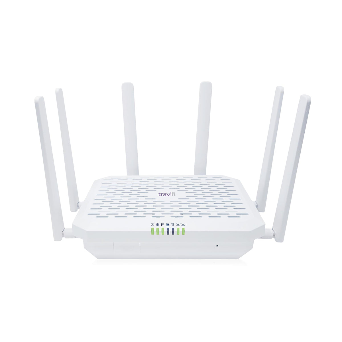 TravlFi XTR Pro 5G Router front view for on-the-road connectivity