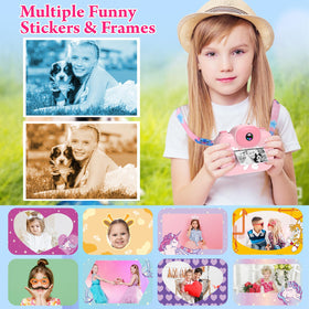 Trayoo kids camera 3-5-inch display, clear photo previews.
