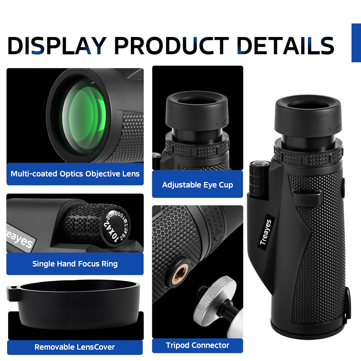 Treayes rubber armor grip detail providing secure handling and shock protection