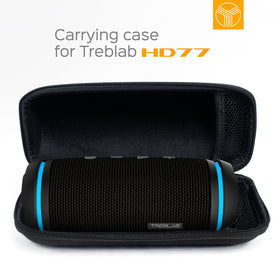 TREBLAB CB-77 interior pocket open with space for cable offering organized storage