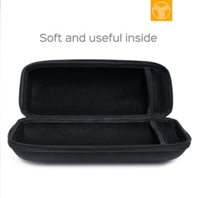 TREBLAB CB-77 zipper close-up showing secure closure for dust and debris protection