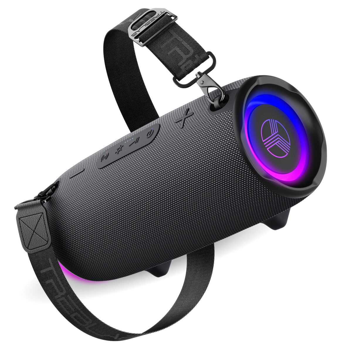 TREBLAB HD-Max 60W speaker front view with deep bass for outdoor spaces