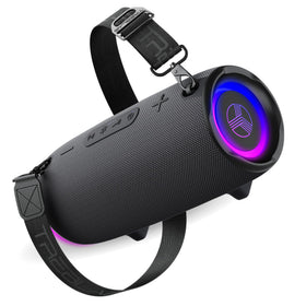 TREBLAB HD-Max 60W speaker front view with deep bass for outdoor spaces