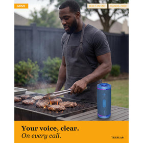 TREBLAB HD77 360-degree sound creates immersive open-air listening experience.