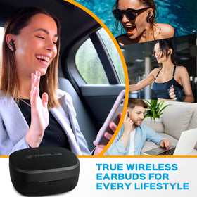 Dynamic bass and wide frequency range enhance listening.