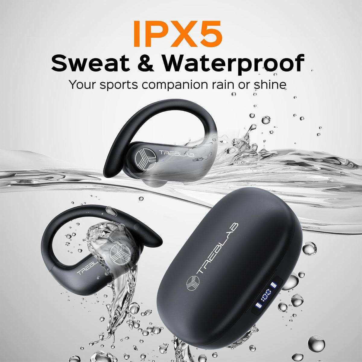 TREBLAB X3-Pro ports and buttons detail showing easy control