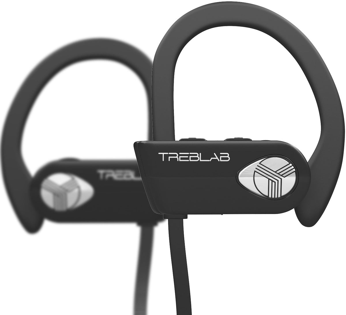 TREBLAB XR500 shows IPX7 waterproof design for sweat and rain