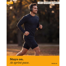 TREBLAB Z2 over-ear headphones with cushioned comfort for long wear.