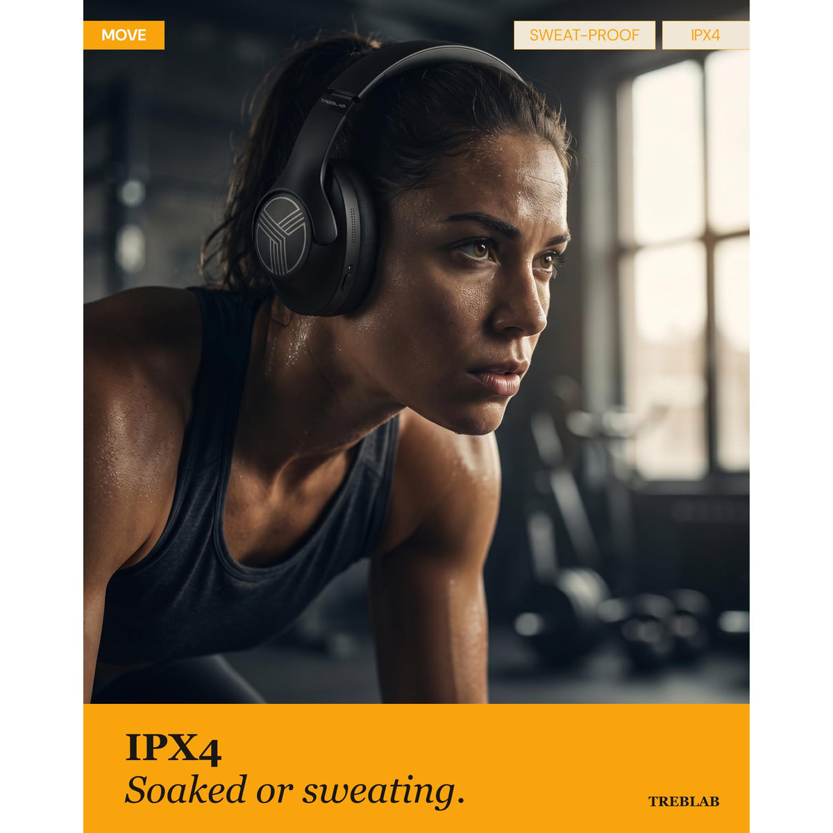 TREBLAB Z2 lightweight fit stays comfortable through long wear.