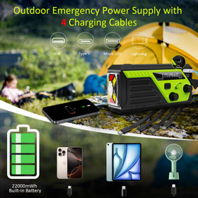 Trecol LED flashlight and fold-out reading lamp providing bright light