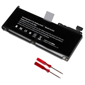 TREE.NB A1331 battery front view, 3-cell design for MacBook 13-inch.