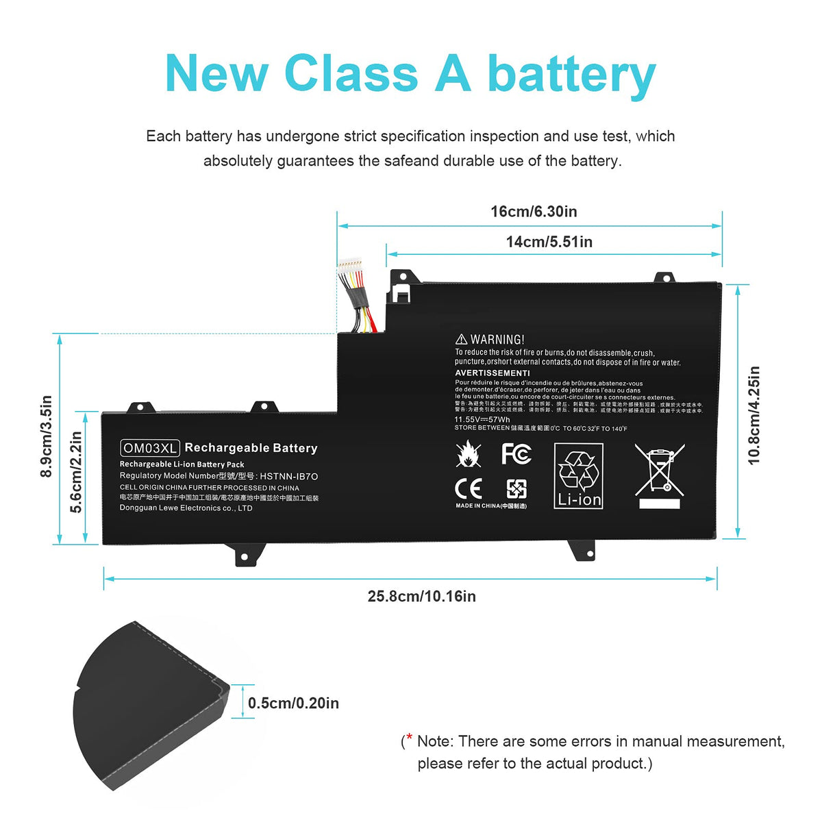 TREE.NB battery specifications label shown for quick reference
