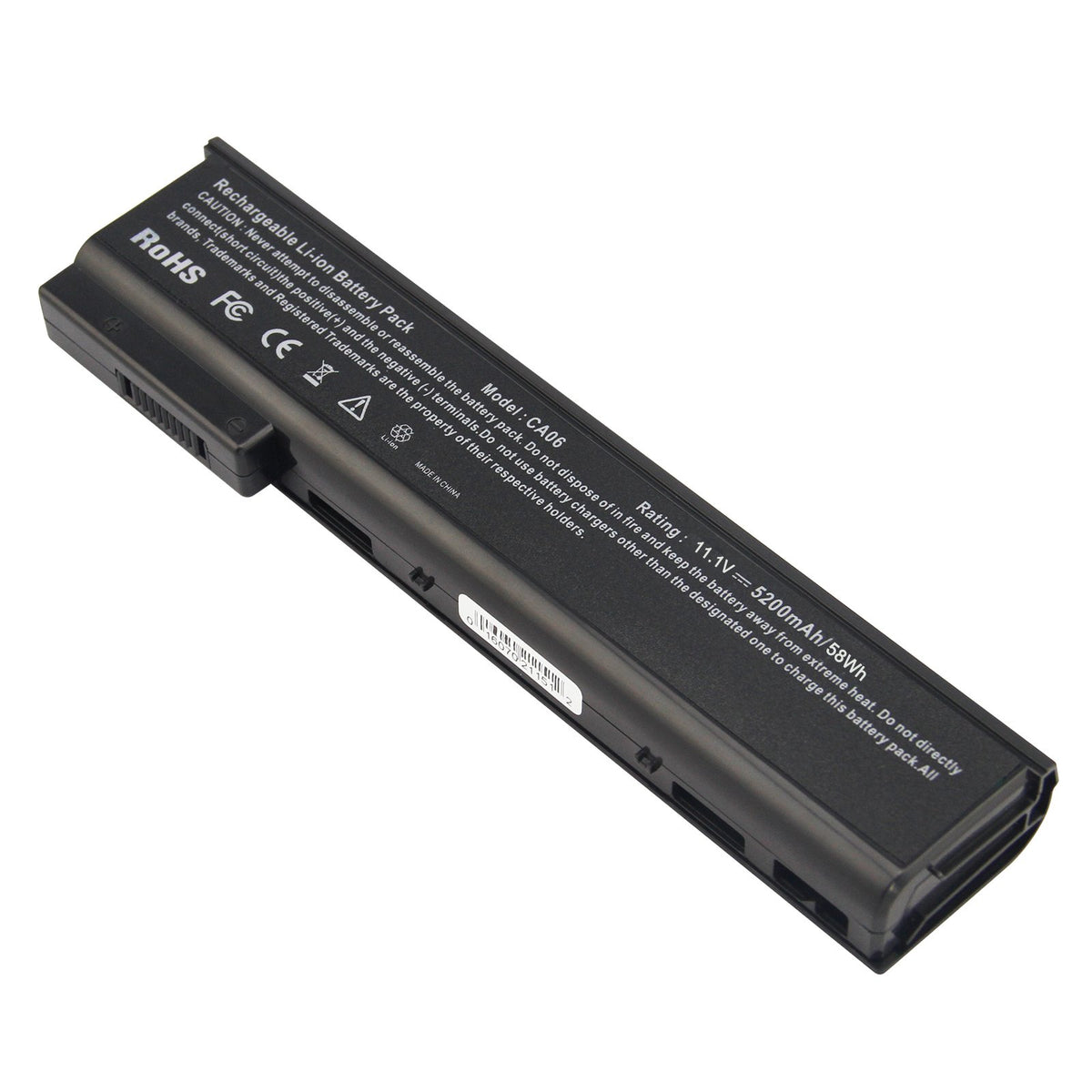 TREE.NB CA06 battery front view for HP ProBook; dependable power replacement.