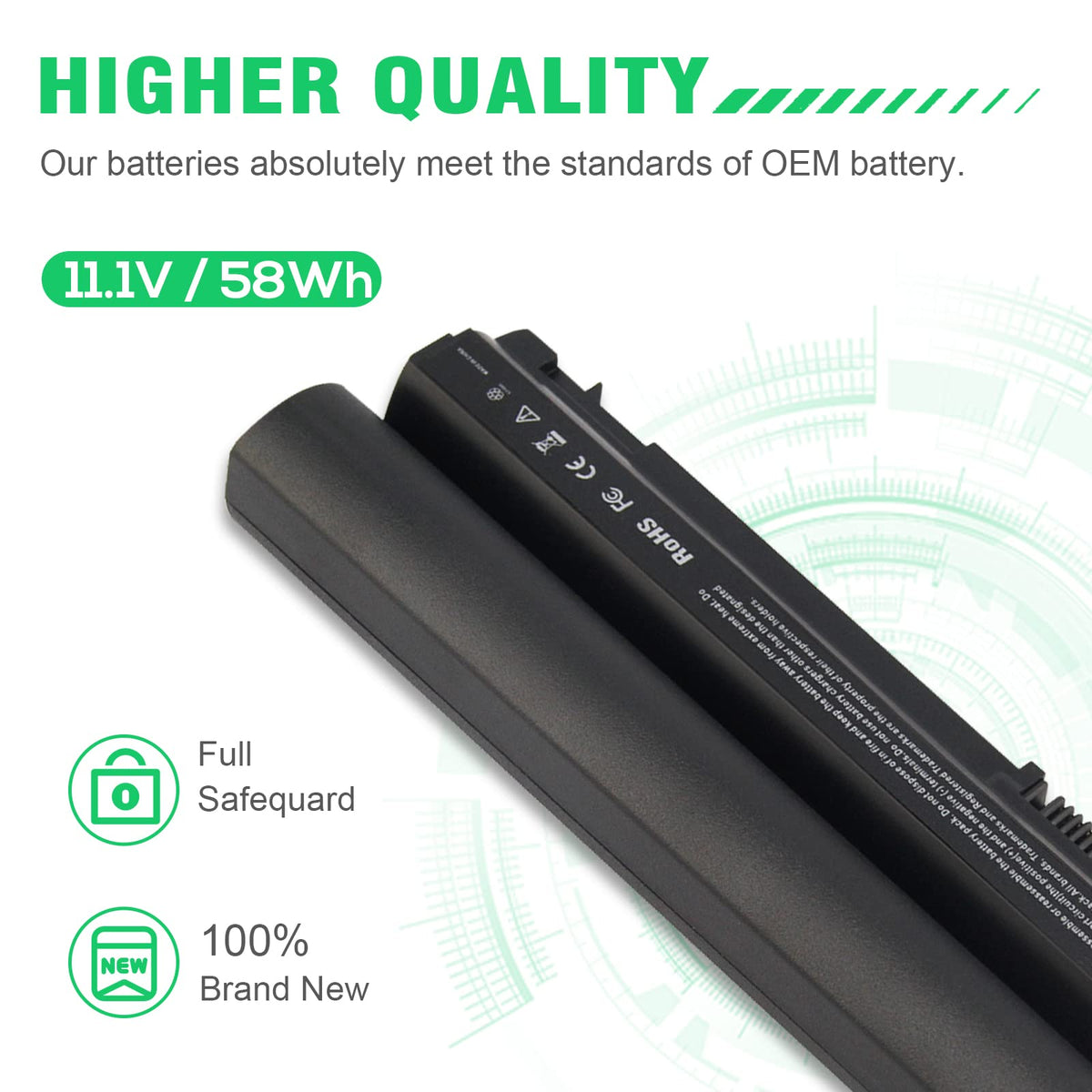 TREE.NB Dell Latitude E6220 battery packaging and label