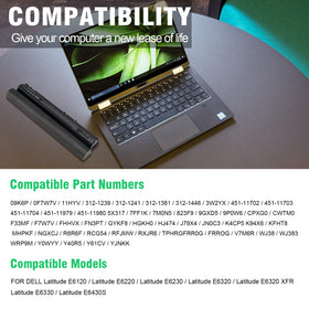 TREE.NB Dell Latitude E6320 battery side view showing connector interface