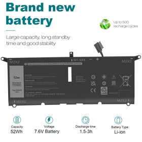 TREE.NB DXGH8 battery Dell Latitude 3301 connection plate, secure compatibility
