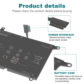 TREE.NB DXGH8 battery with free screwdrivers, easy installation support