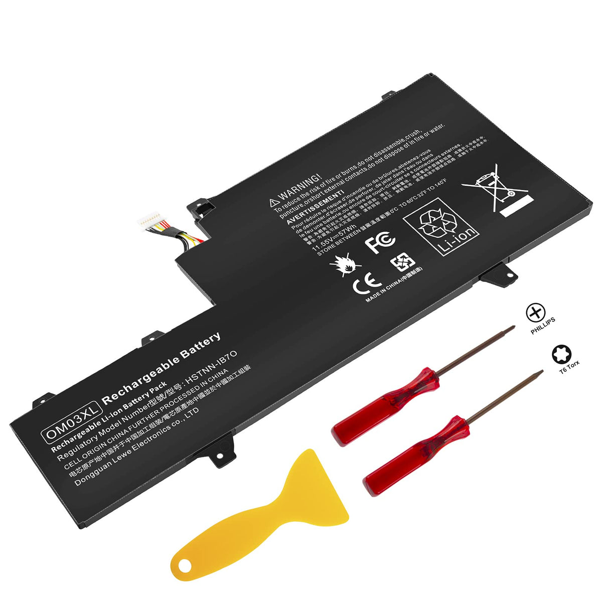TREE.NB EliteBook 1030 G2 battery front view for reliable portable power
