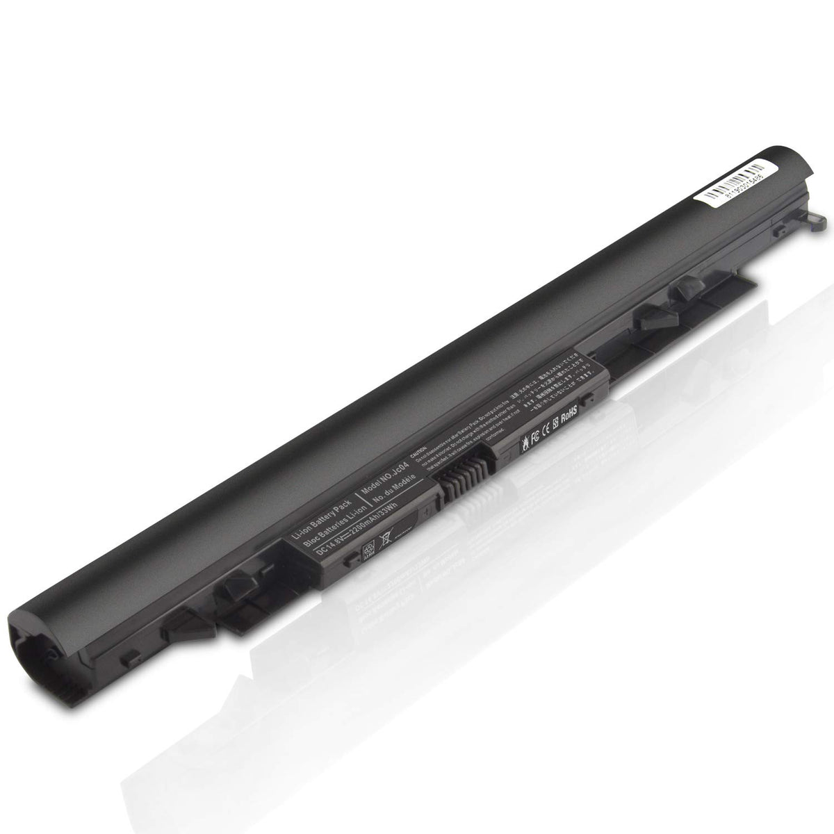 TREE.NB JC04 battery front view showing compact Li-ion design for HP laptops.