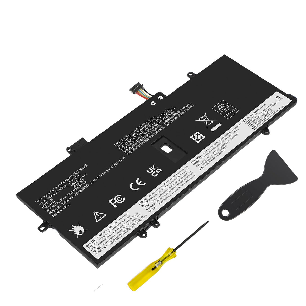 TREE.NB L18C4P71 battery packaging with installation tool for easy replacement