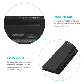 TREE.NB battery ready for Dell Latitude E7240/E7250 replacement in workspace.