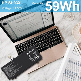 TREE.NB spare battery for HP Spectre x360, built-in protection for safety and stability.