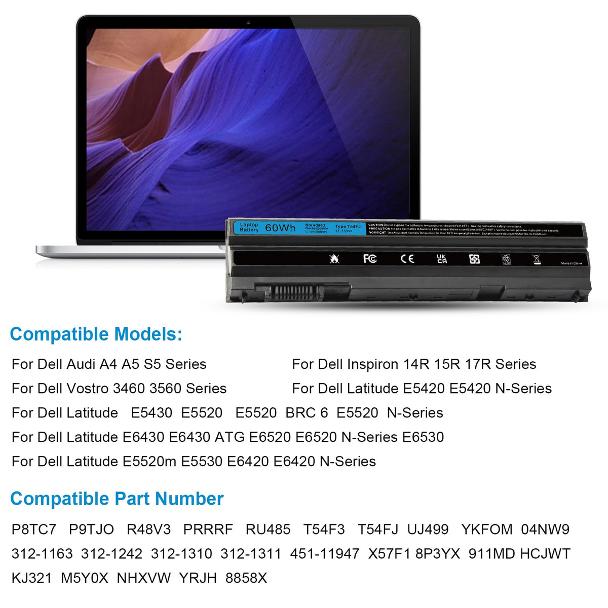 TREE.NB battery for Dell Latitude E6440 boosts daily usage