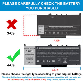 TREE.NB top label closeup with J60J5 specs indicating correct voltage and capacity