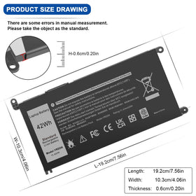 TREE.NB YRDD6 1VX1H 11.4V 42Wh battery in a slim form factor