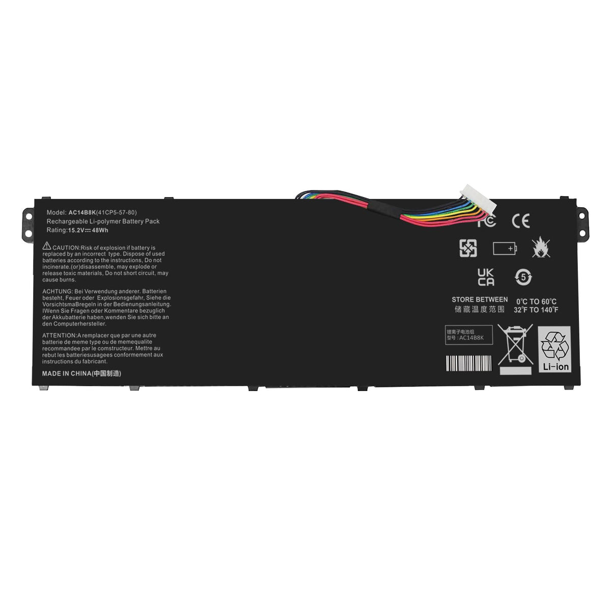 TREE.NB battery front packaging showing model and compatibility for quick identification