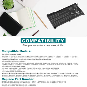TREE.NB battery with HSTNN-UB6W/LB7P compatibility for dependable HP replacements.