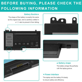 TREE.NB battery installed inside a Dell Latitude to demonstrate exact fit and ease of swap