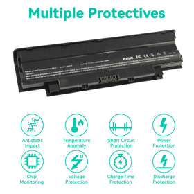 TREE.NB J1KND battery label shows model compatibility and safety certifications.
