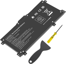 TREE.NB LK03XL battery packaging shows genuine parts and clear compatibility notes.