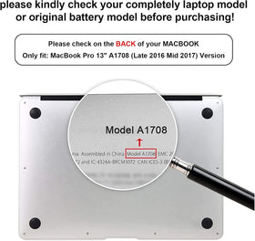 TREE.NB battery beside ruler showing compact size and exact fit for 13-inch MacBooks