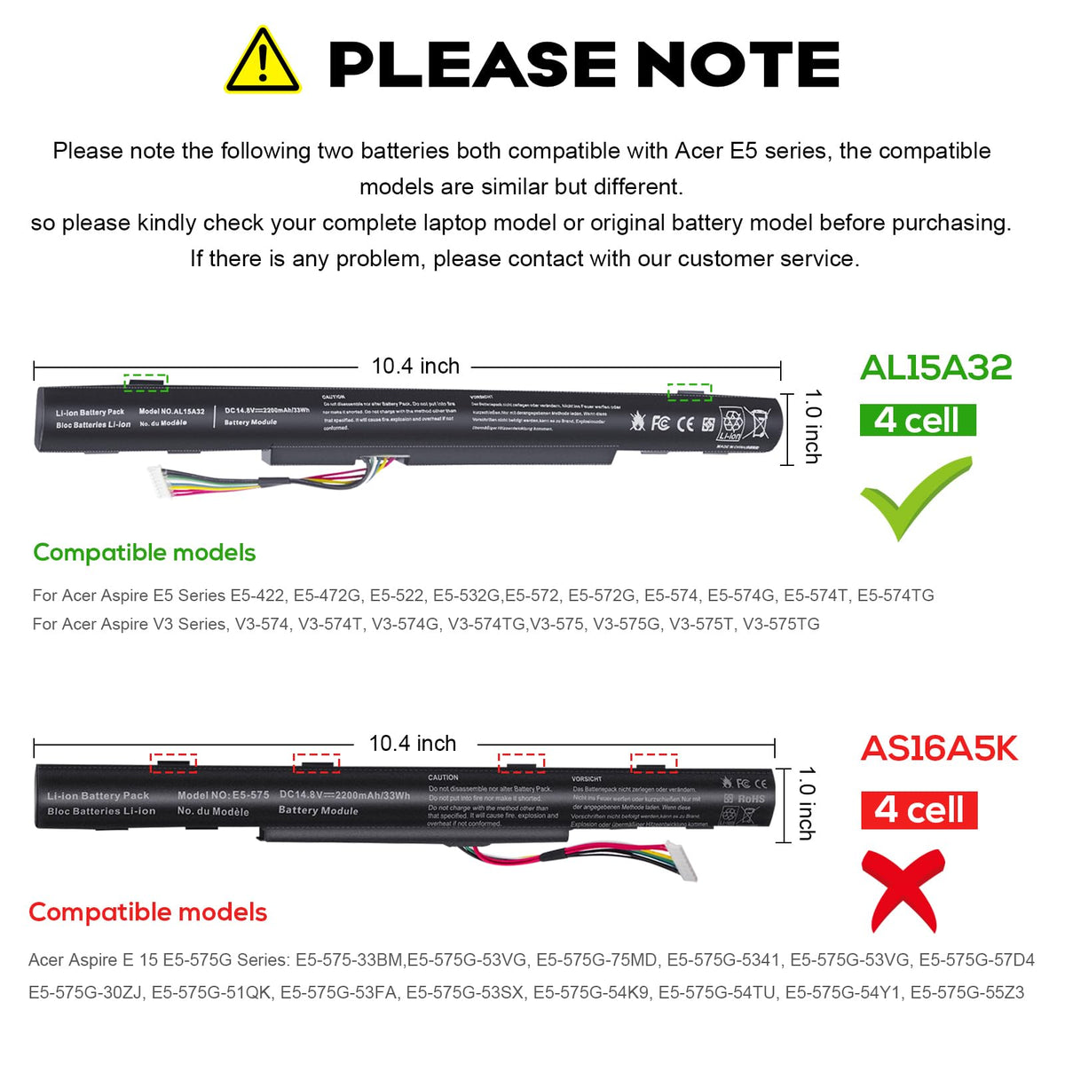 TREE.NB AL15A32 battery for Acer Aspire E5-473 ensures reliable sessions on the go.