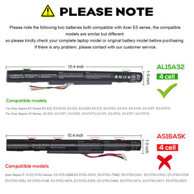 TREE.NB AL15A32 battery for Acer Aspire E5-473 ensures reliable sessions on the go.