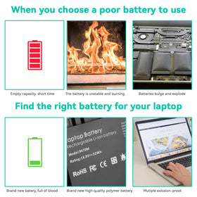 TREE.NB BT04XL battery safety protections image demonstrates overheating safeguards.